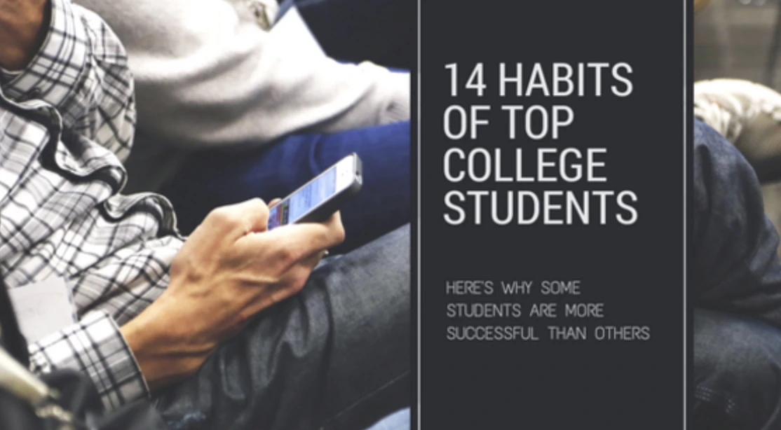 hand holding phone next to banner with title of article